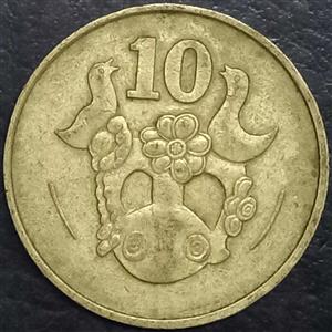 Cyprus 10 Cent 1983 