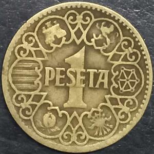 Spain 1 Peseta 1944 