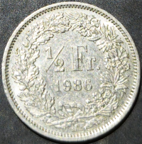 Switzerland ½ Franc 1983~2026