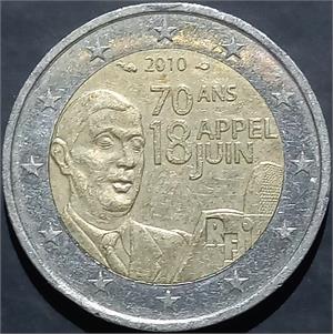 France 2 Euros 2010 Charles De Gaulle