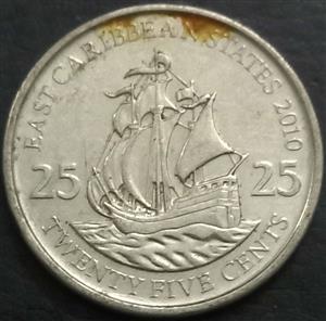 East Caribbean States 25 Cent 2010 2024