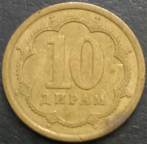 Tajikistan 10 Diram 2006 