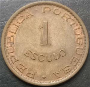 Mozambique 1 Escudo 1953 1974