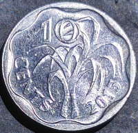 Eswatini 10 Cents 2015