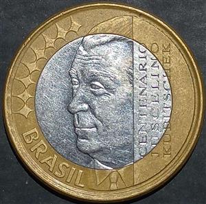Brazil 1 Real 2002 Juscelino Kubitschek