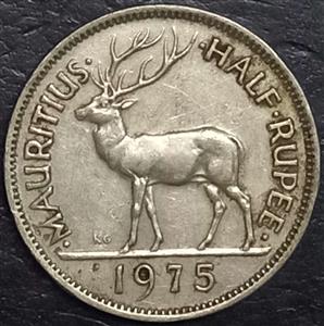 Mauritius ½ Rupee 1965 1978