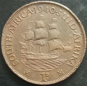 South Africa 1 Penny 1937-1947