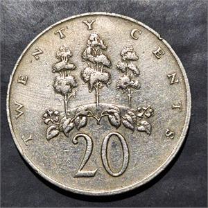 Jamaica 20 Cents 1969 1990