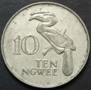 Zambia 10 Ngwee 1968 1987