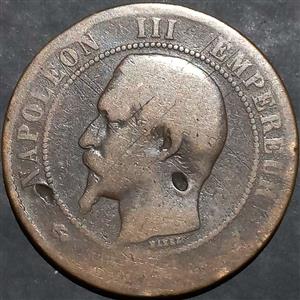 France 10 Centime 1853 1857