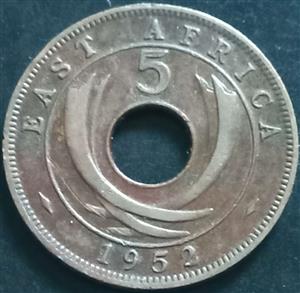 East Africa 5 Cent 1949 1952