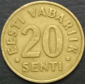 Estonia 20 Senti 1992 1996