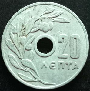 Greece 20 Lepta 1954 1971