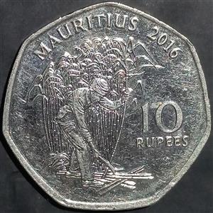 Mauritius 10 Rupees 2016 2019