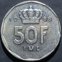 Luxembourg 50 Francs 1987 1989
