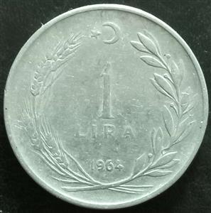 Turkey 1 Lira 1959 1967