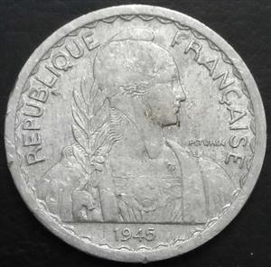 French Indo-China 20 Cent 1945 