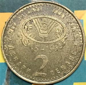 Macedonia 2 Denar 1995 