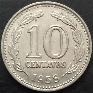Argentina 10 Centavo 1957 1959