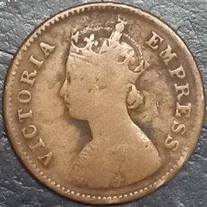 India - British ½ Pice 1877 1901