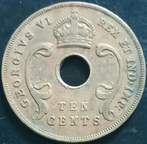 East Africa 10 Cent 1942 1945