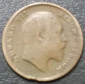 India - British 1/12 Anna 1906-1910