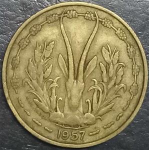West African States 25 Franc 1957 