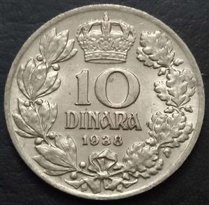 Yugoslavia 10 Dinara 1938 