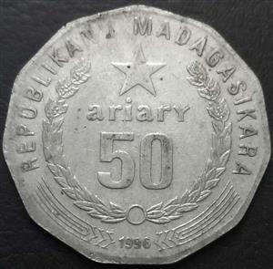Madagascar 50 Ariary 1994 1996