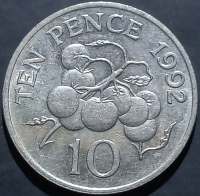 Guernsey 10 Pence 1992 1997