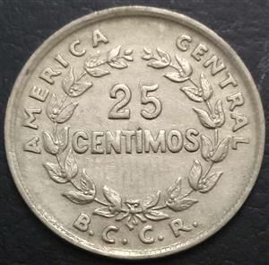 Costa Rica 25 Centimos 1967~1978