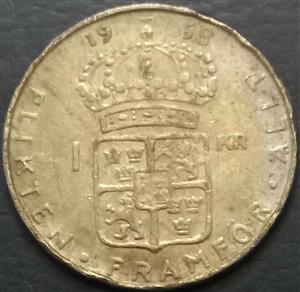 Sweden 1 Krona 1961 1968