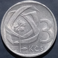 Czechoslovakia 3 Koruny 1965 1969