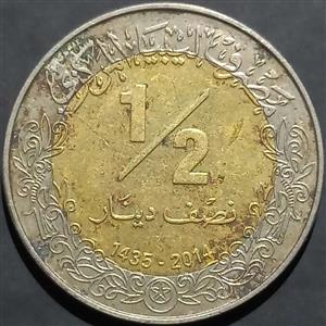 Libya ½ Dinar 2014 