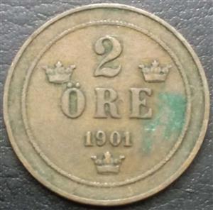 Sweden 2 Öre 1877 1905