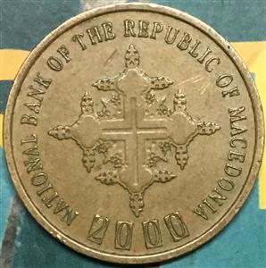 Macedonia 1 Denar 2000 