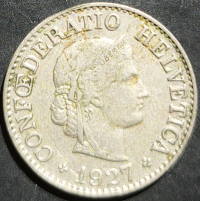 Switzerland 10 Rappen 1927