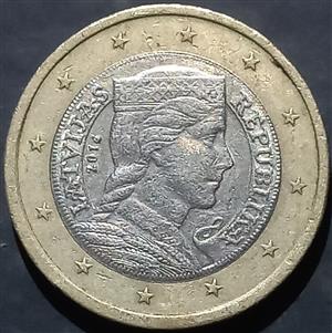 Latvia 1 Euro 2014 2025