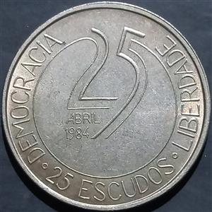 Portugal 25 Escudos 1984