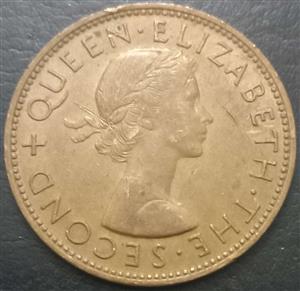 New Zealand 1 Penny 1956 1965