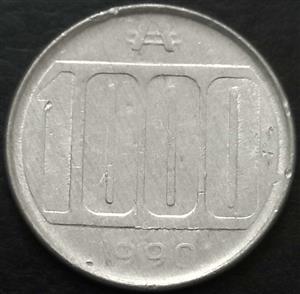 Argentina 1000 Australes 1990 1991