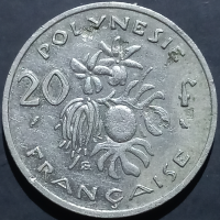 French Polynesia 20 Francs 1967 1970