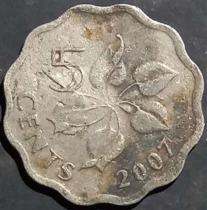Eswatini 5 Cents 1995 2010