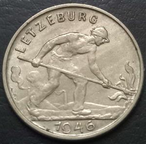 Luxembourg 1 Franc 1946 1947