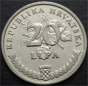 Croatia 20 Lipa 1995 2021