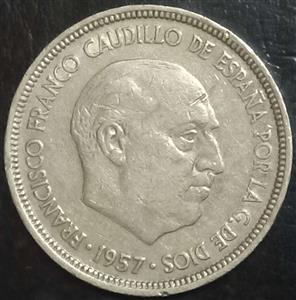 Spain 5 Pesetas 1958~1975