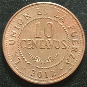 Bolivia 10 Centavo 2010 2012