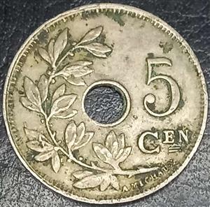 Belgium 5 Centime 1910 1931