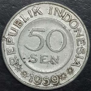 Indonesia 50 Sen 1959-1961