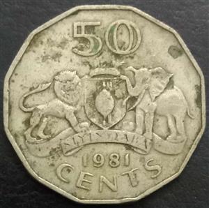 Eswatini 50 Cent 1974 1981